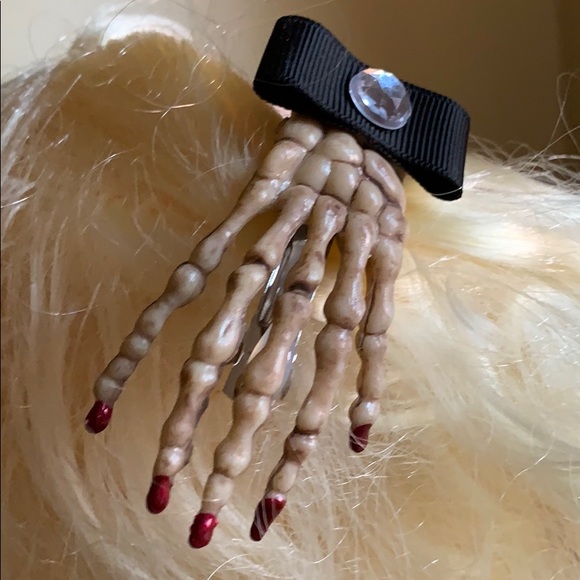 Creepy Hair Clip Halloween Accessory Day of dead - Picture 12 of 16